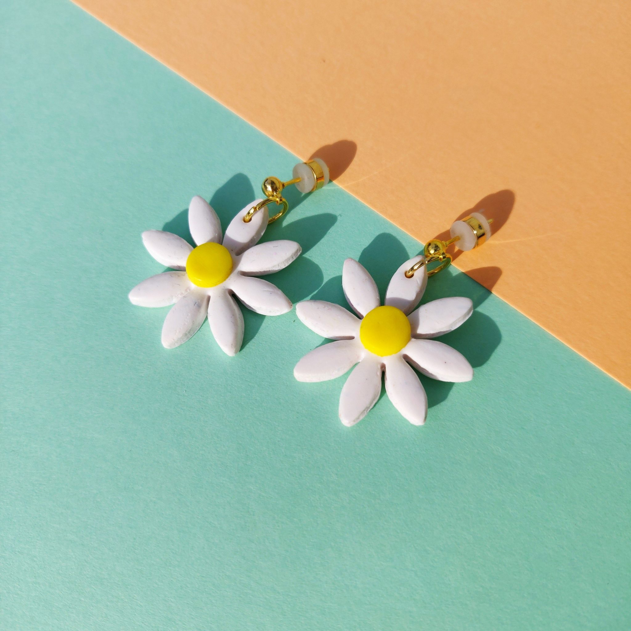 Daisy Earrings Polymer Clay Earrings