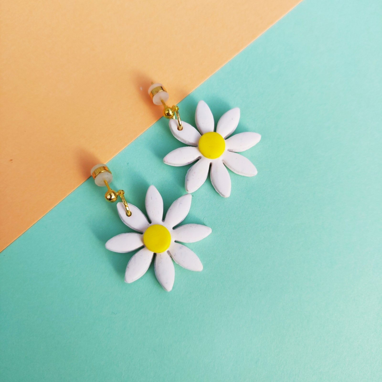 Daisy Earrings Polymer Clay Earrings