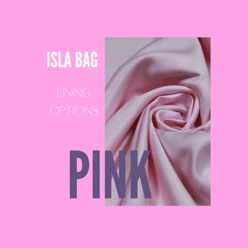 The Isla Bag with Pink Satin Lining