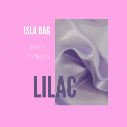 The Isla Bag with Lilac Satin Lining